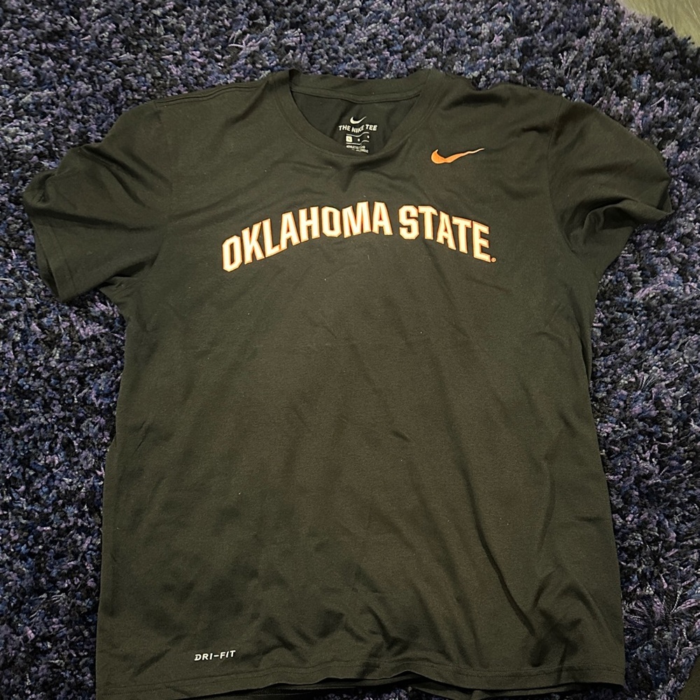 Nike Black and Orange Oklahoma State Tee